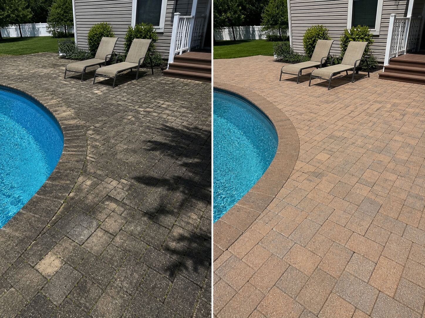 Restored interlock patio